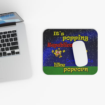 popping like popcorn - Mouse Pad (Rectangle) ('snoops' background)