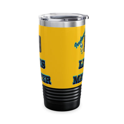 irrelevant - Ringneck Tumbler, 20oz (yellow)