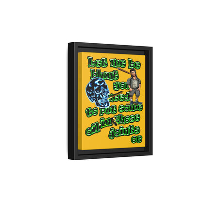 og - framed canvas art (yellow)