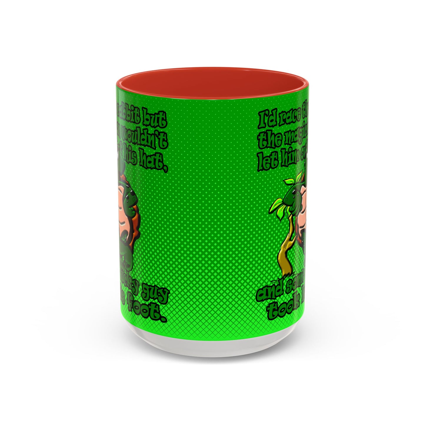 turtle race - Accent Mug (logo green)