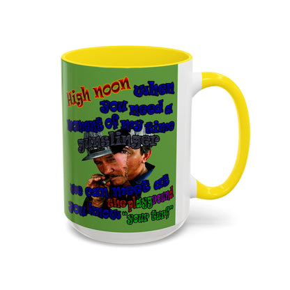 high noon - Accent Mug (green)