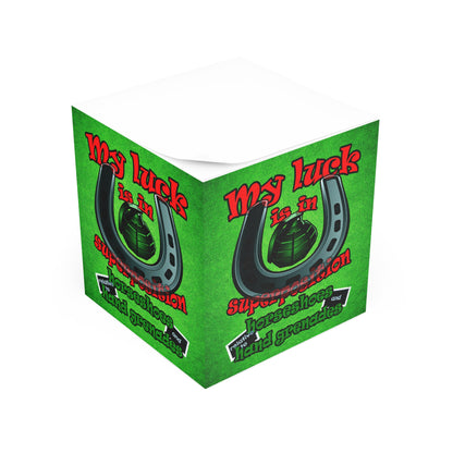 my luck - note cube (green turf)
