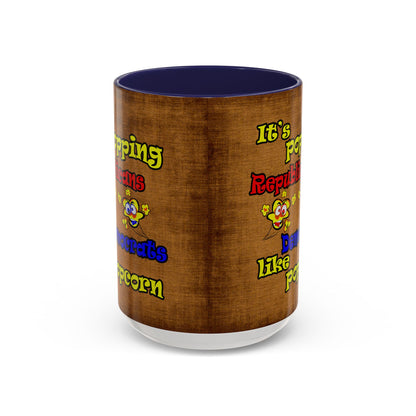 popping like popcorn - Accent Mug (brown papyrus)