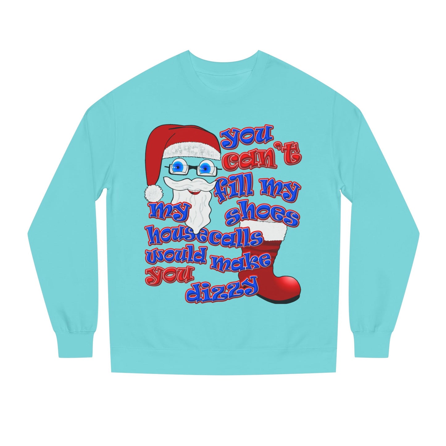 santa's shoes - Unisex Crew Neck Sweatshirt