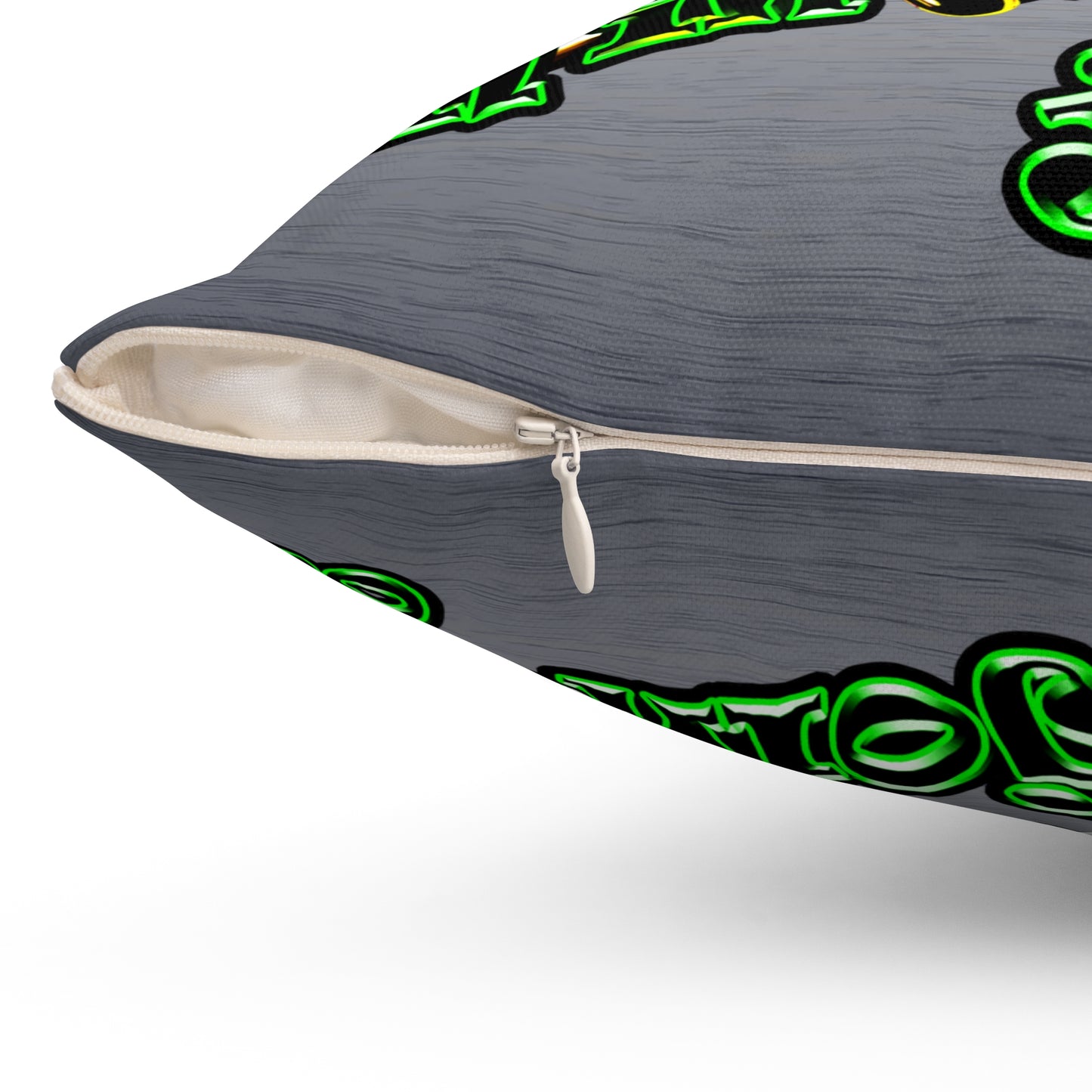 og - Spun Polyester Square Pillow - (brushed nickel)