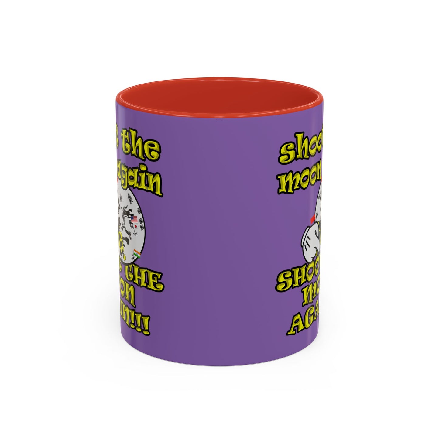 shoot the moon again - Accent Mug (light purple)