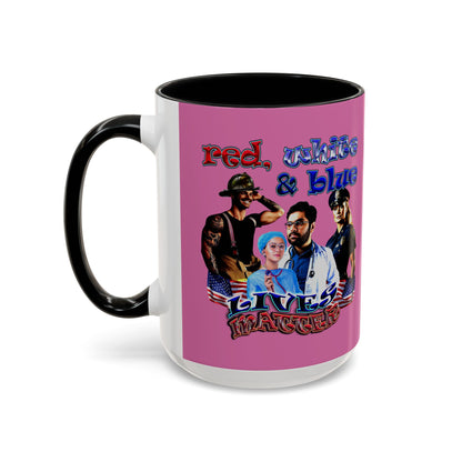 rw&b lives matter - Accent Mug (light pink)