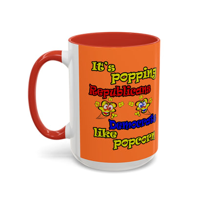 popping like popcorn - Accent Mug (crusta)