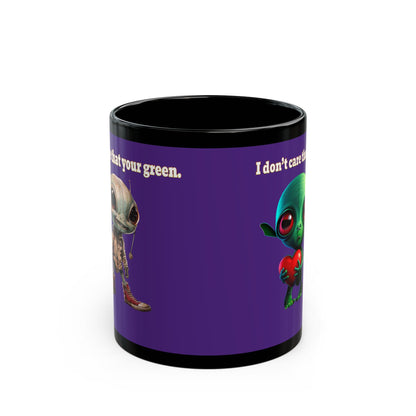 I don't care that your grey - Black Mug (purple)
