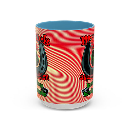 my luck - Accent Mug (yellow-orange wave)