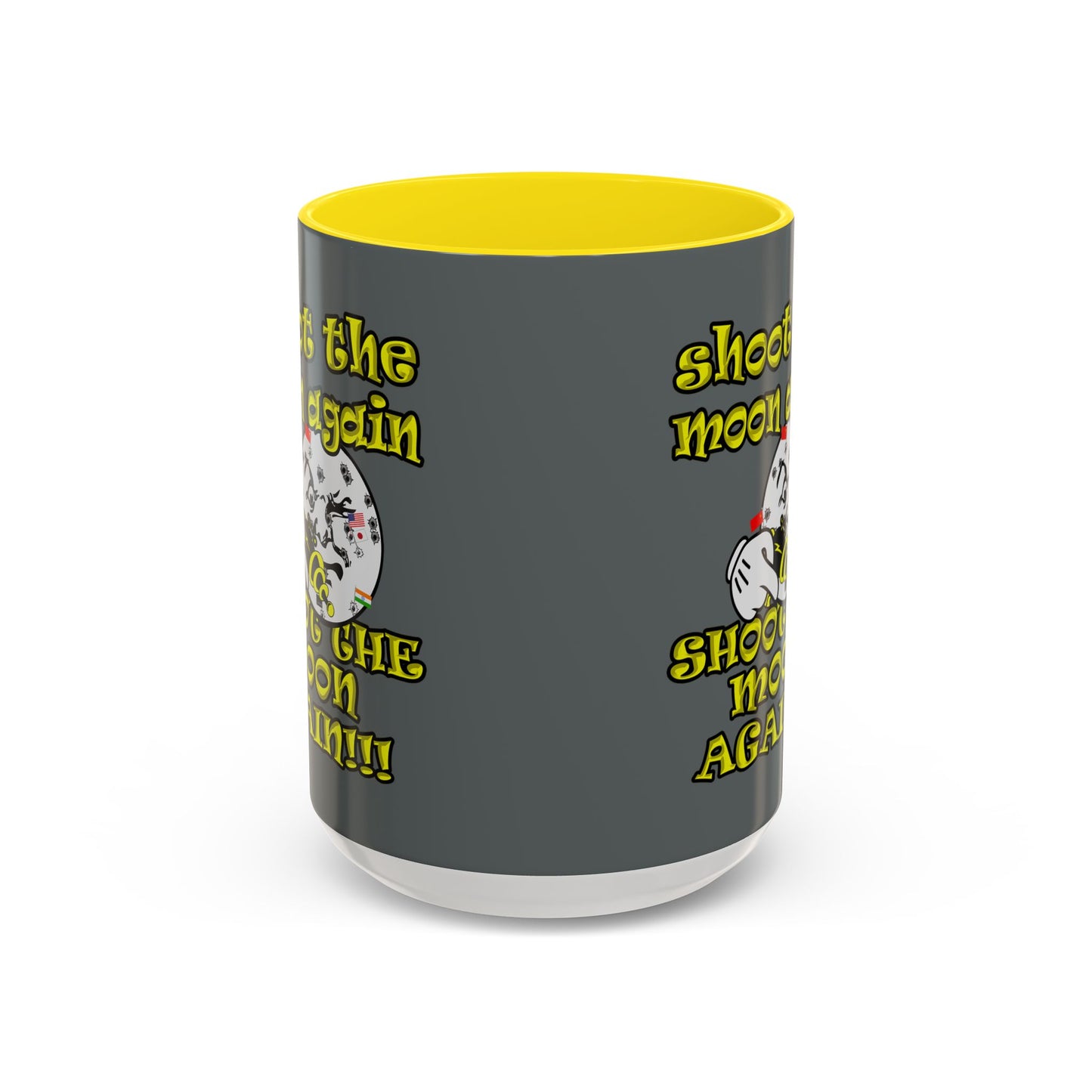 shoot the moon again - Accent Mug (dark grey)
