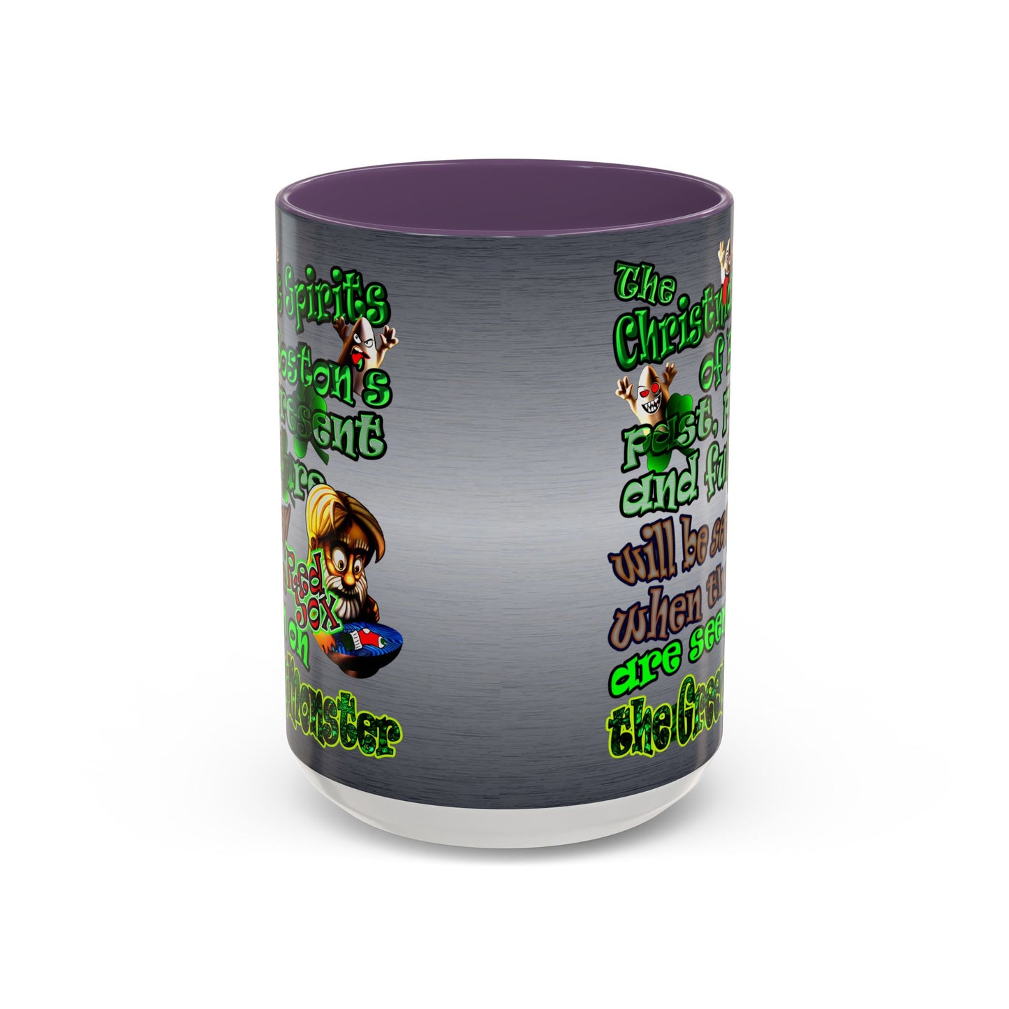 christmas spirits of boston - Accent Mug (brushed nickel)