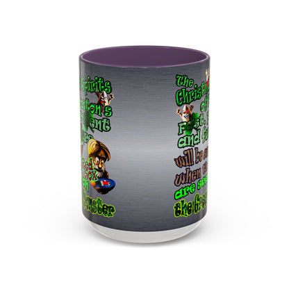 christmas spirits of boston - Accent Mug (brushed nickel)