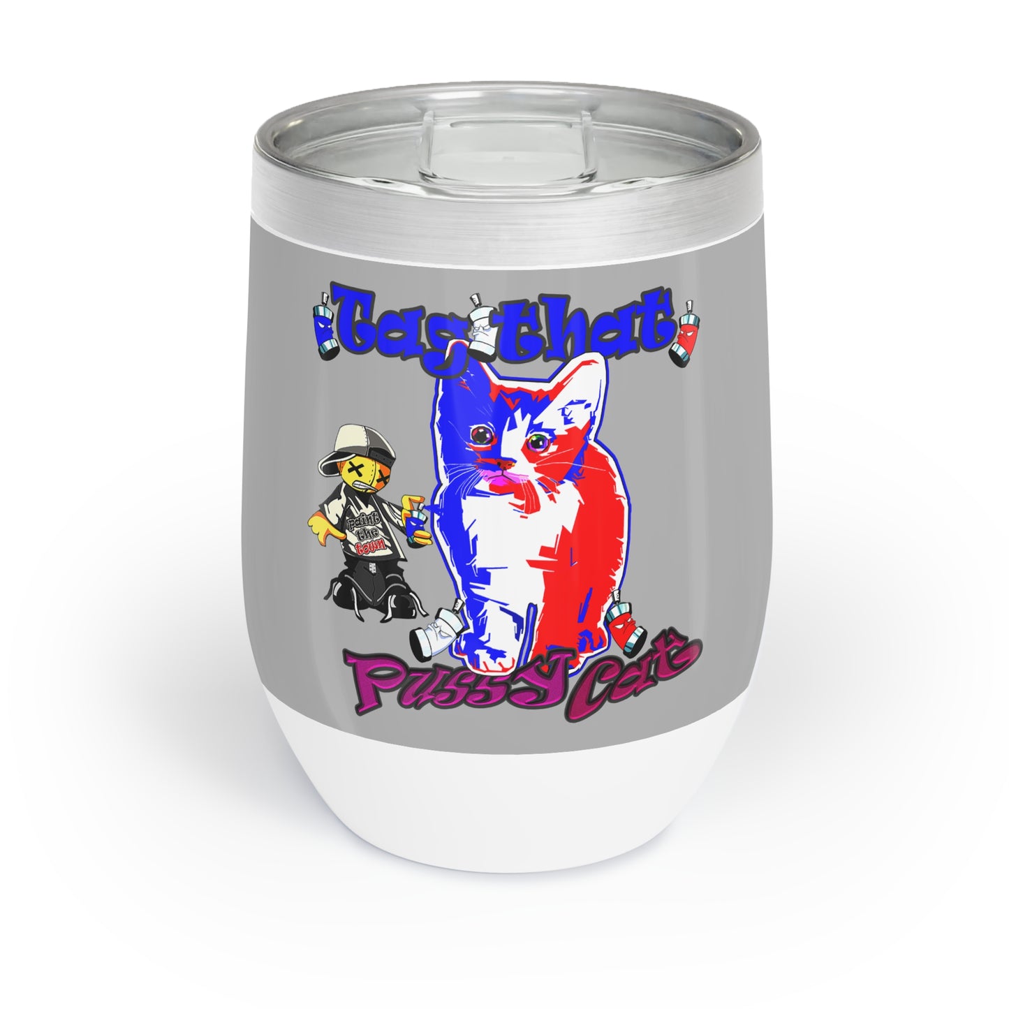 tag that - Chill Wine Tumbler (light grey)