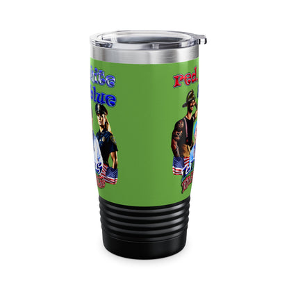 rw&b lives matter - Ringneck Tumbler, 20oz (green)