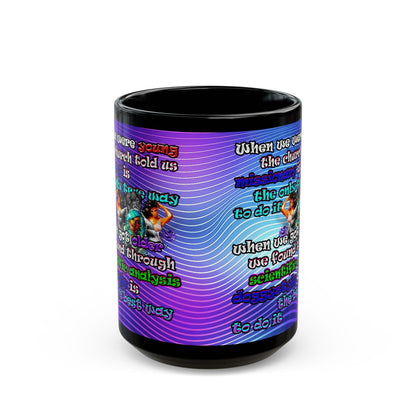 doggystyle - Black Mug (purple wave)