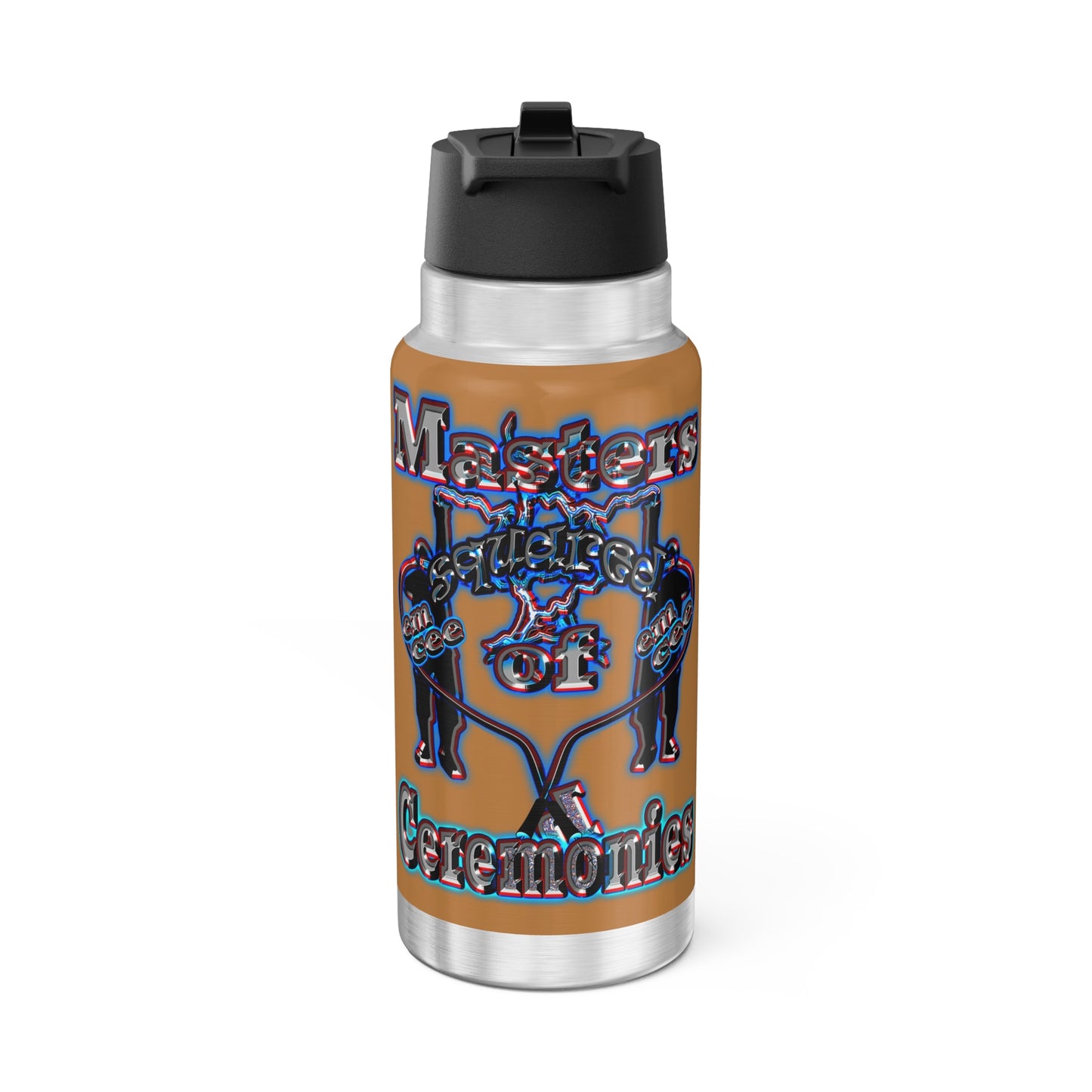 em cee squared - Gator Tumbler, 32oz (light brown)