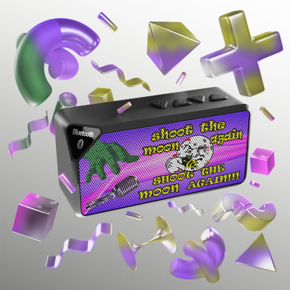 shoot the moon again - Jabba Bluetooth Speaker (purple-pink wave)