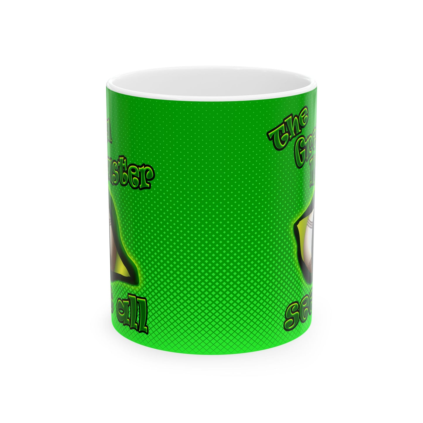 green monster - White Mug (logo green)
