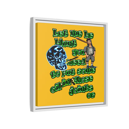 og - framed canvas art (yellow)
