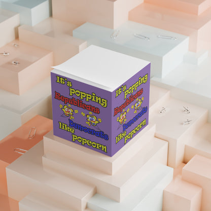 popping like popcorn - note cube (light purple)