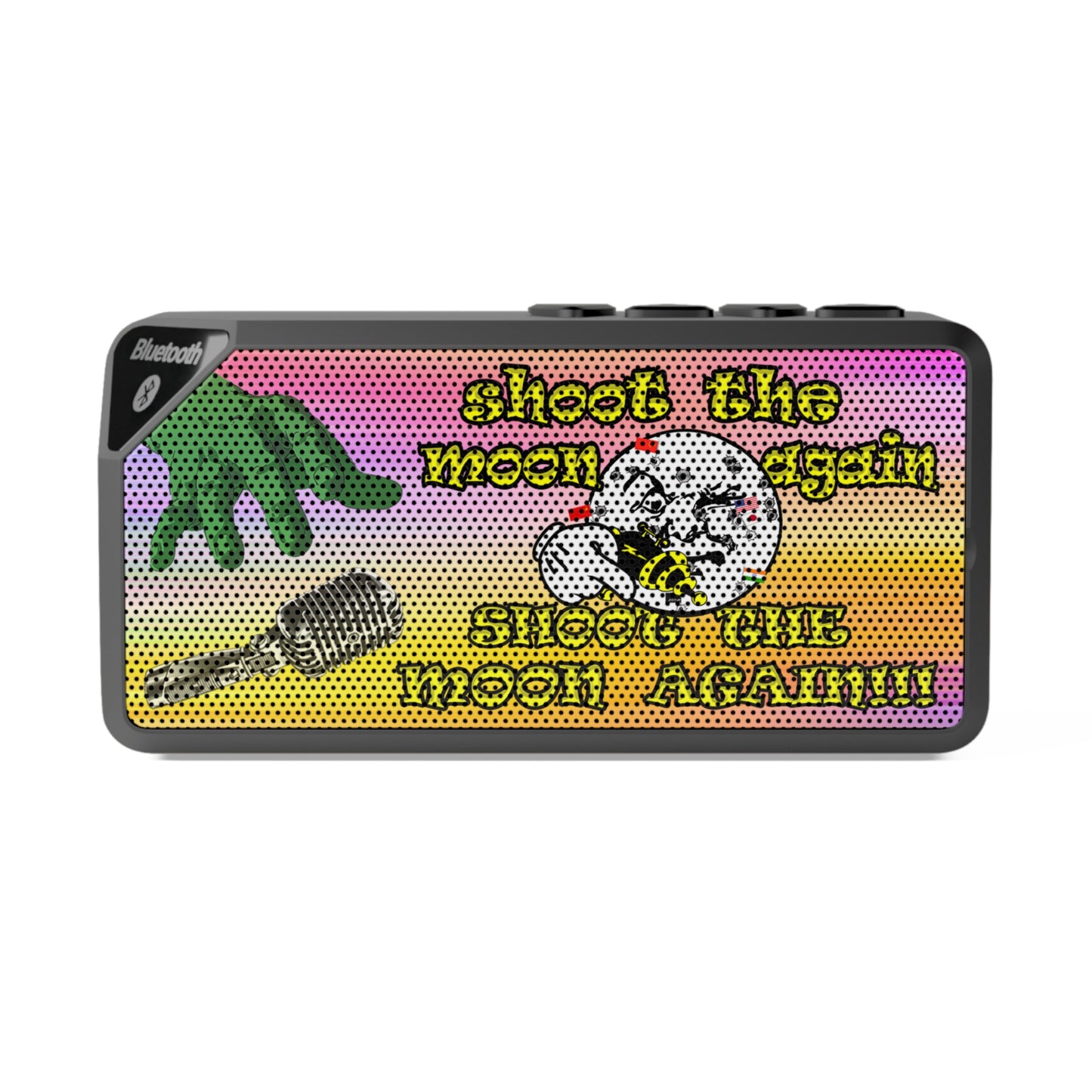 shoot the moon again - Jabba Bluetooth Speaker (color blur)