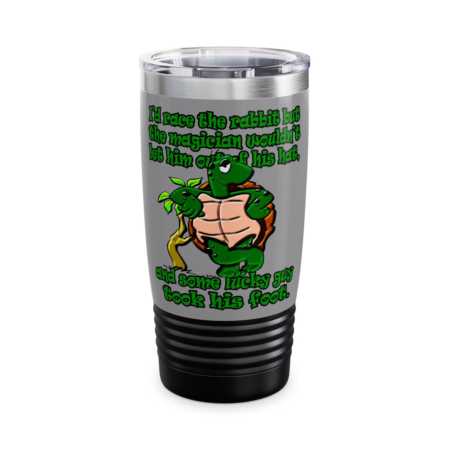 turtle race - Ringneck Tumbler, 20oz (grey)