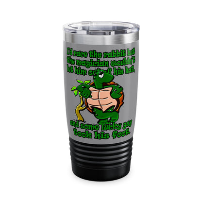 turtle race - Ringneck Tumbler, 20oz (grey)