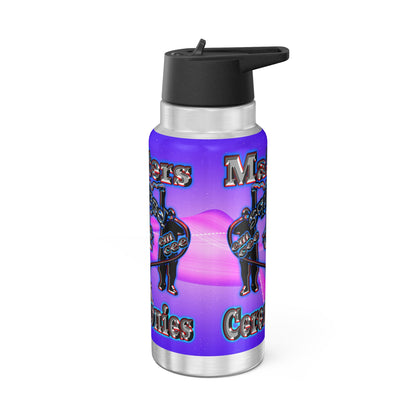 em cee squared - Gator Tumbler, 32oz (purple-pink wave)