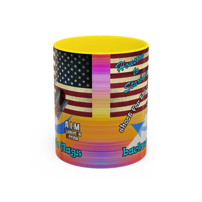 shoot for the stars - Accent Mug (color blur)