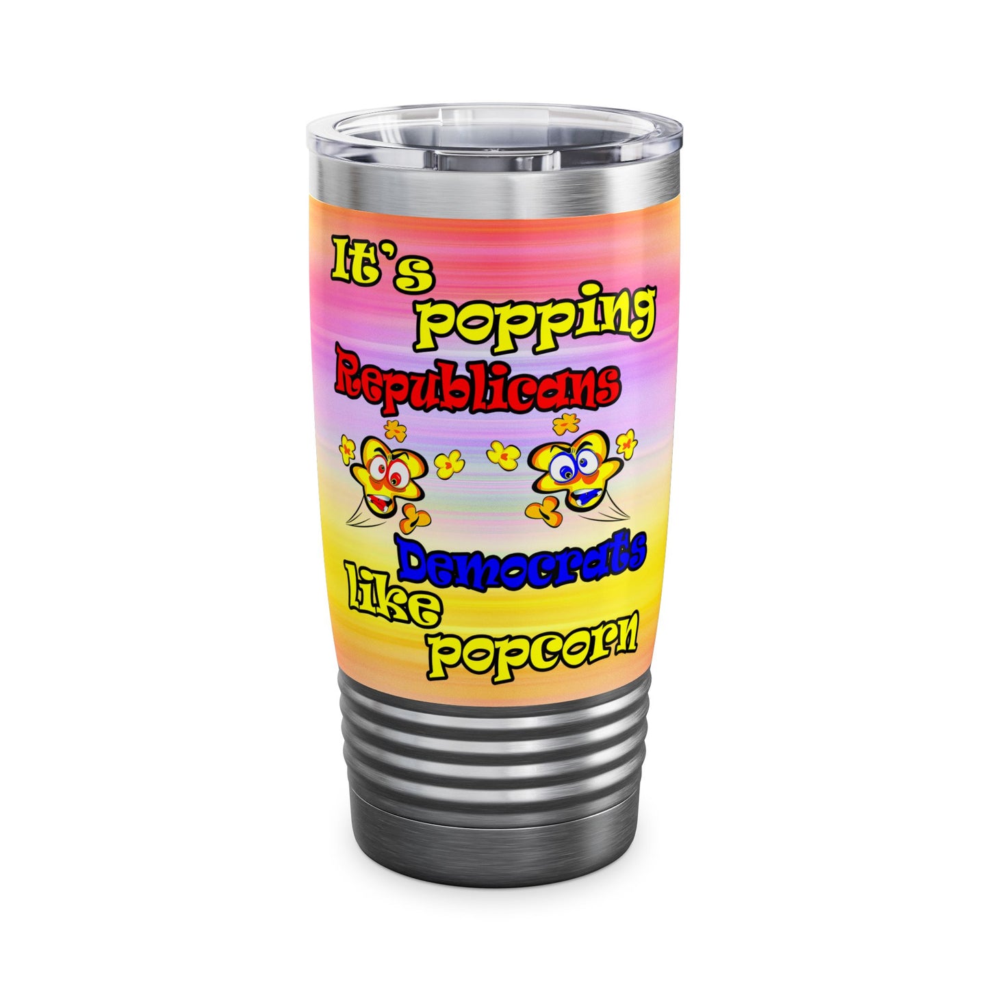 popping like popcorn - Ringneck Tumbler, 20oz (color blur)