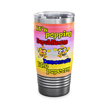 popping like popcorn - Ringneck Tumbler, 20oz (color blur)