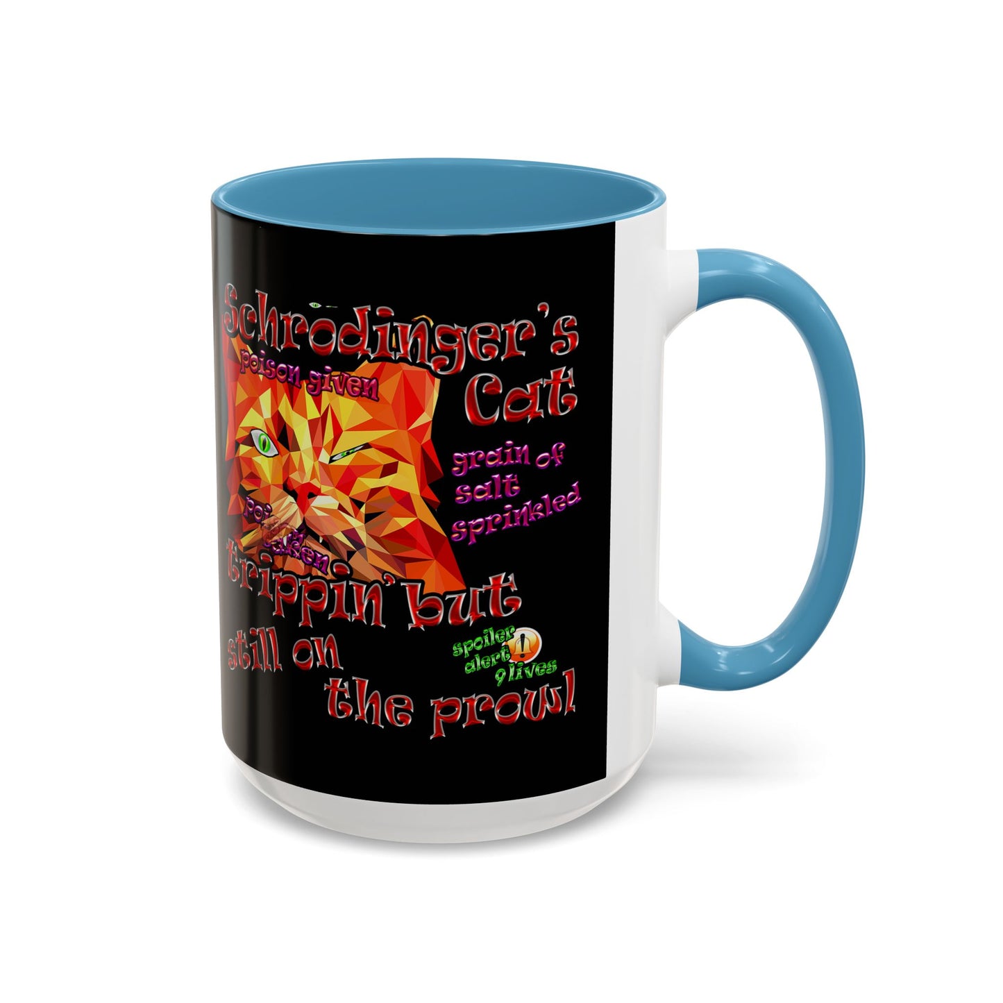 schrodinger's cat - Accent Mug (black)