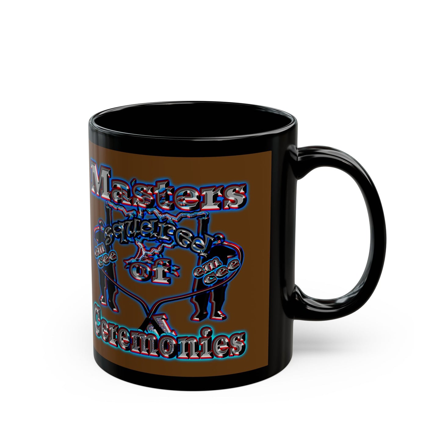 em cee squared - Black Mug (brown)