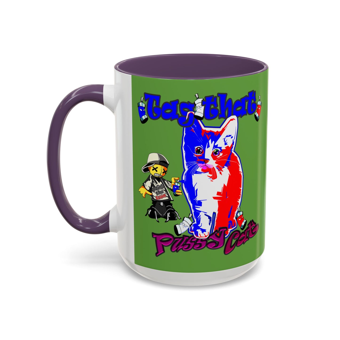 tag that - Accent Mug (green)