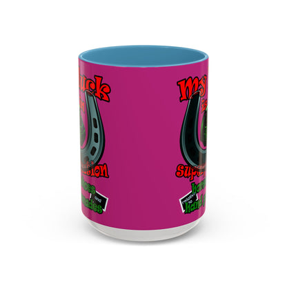 my luck - Accent Mug (pink)