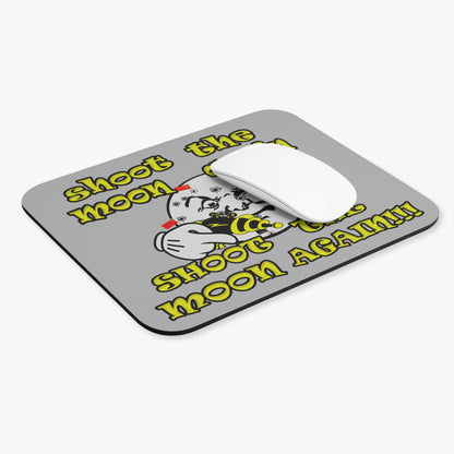 shoot the moon again - Mouse Pad (Rectangle) (light grey)