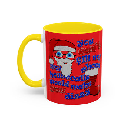 santa's shoes - Accent Mug (red)