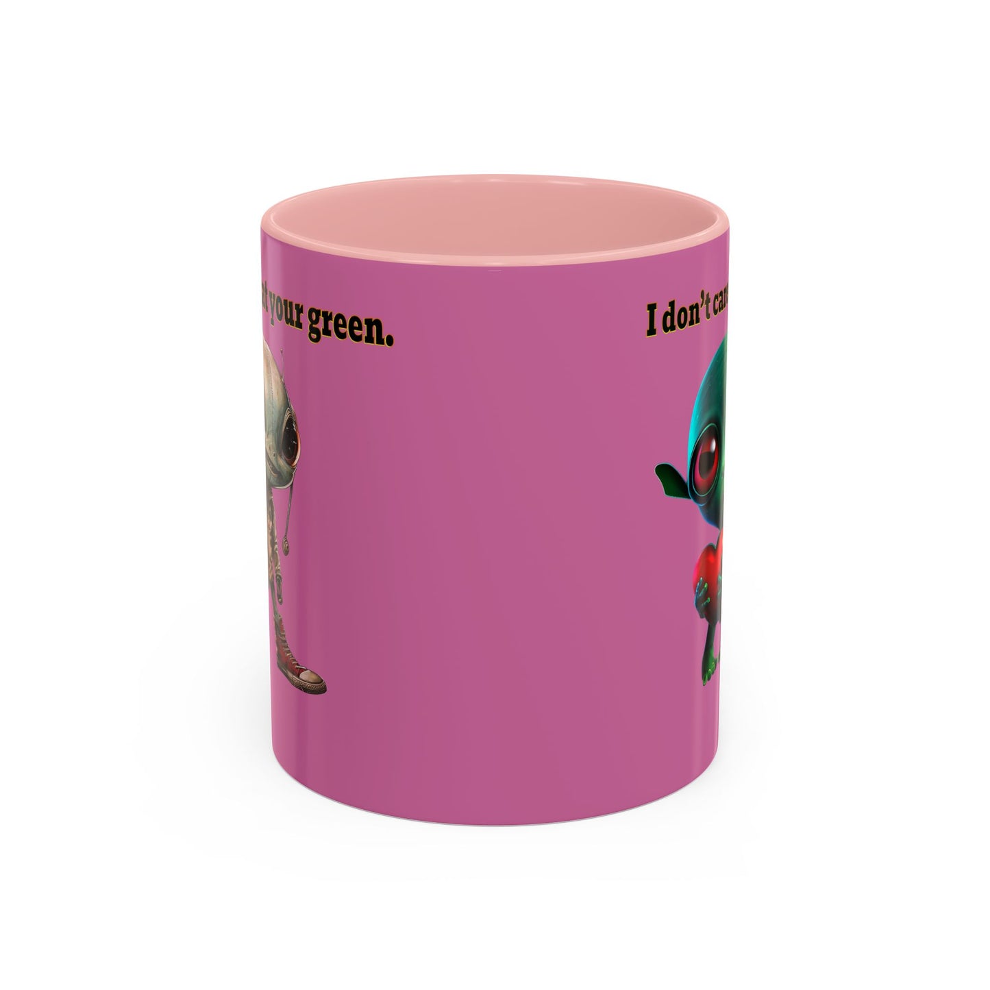 I don't care that your grey - Accent Mug (light pink)