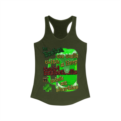 celtics logo - Women's Ideal Racerback Tank