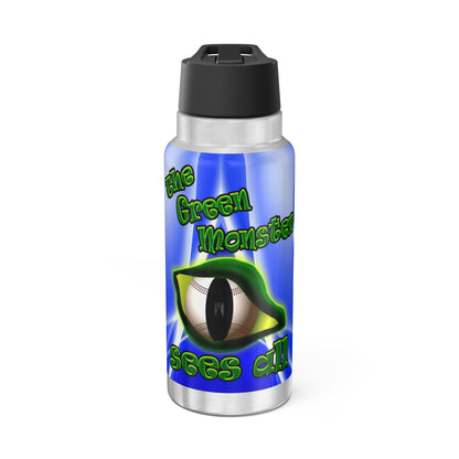 green monster - Gator Tumbler, 32oz  (blue-white wave)