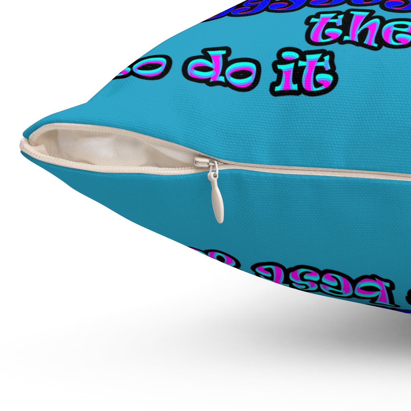 doggystyle - Spun Polyester Square Pillow - (turquoise)