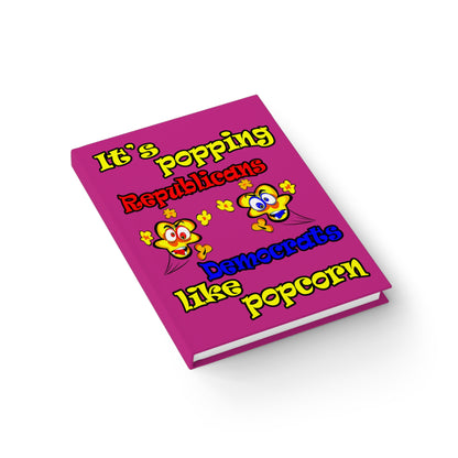 popping like popcorn - journal-blank (pink)