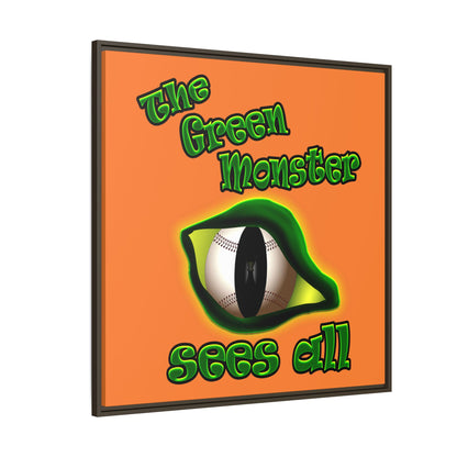 green monster - framed canvas art (crusta)
