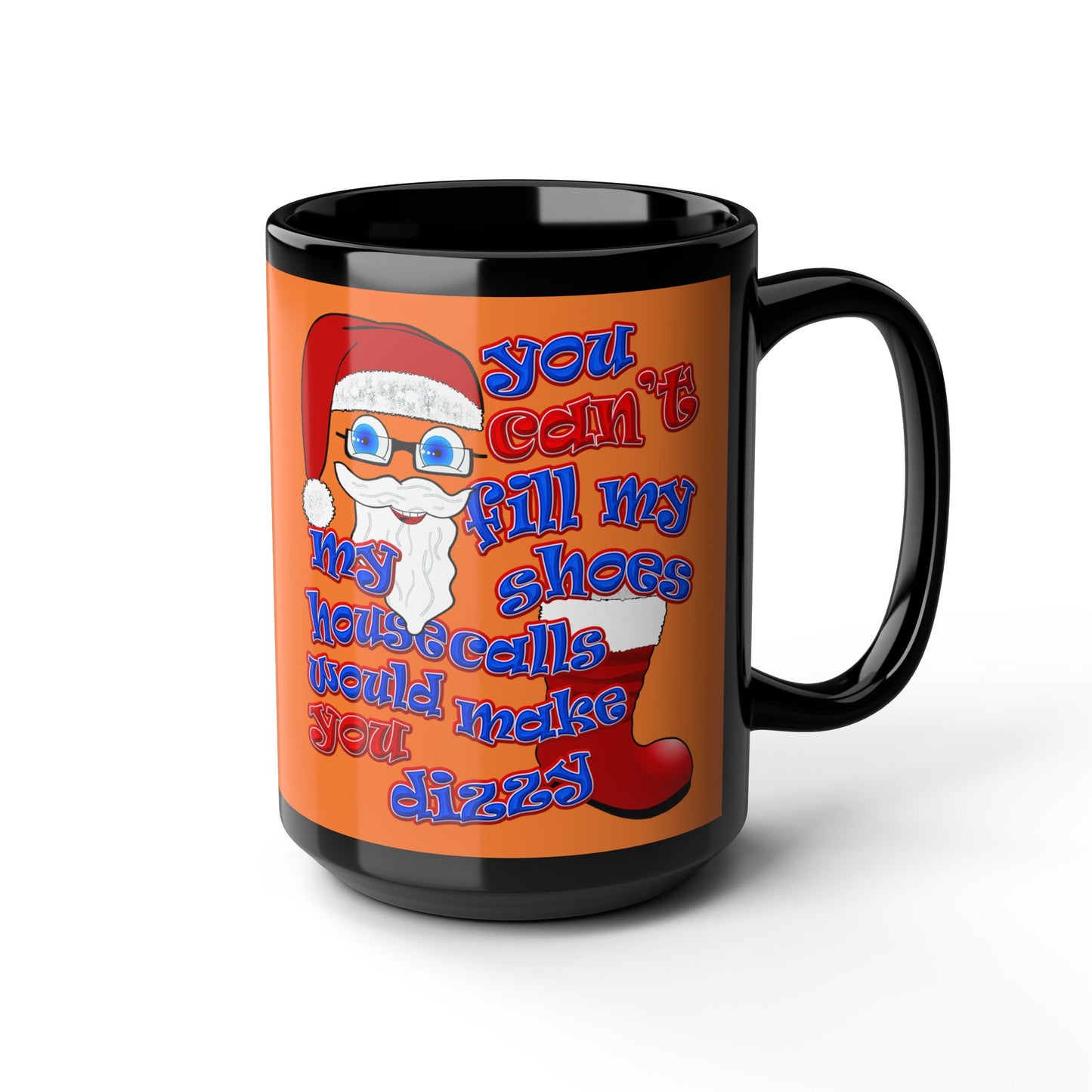 santa's shoes - Black Mug (crusta)