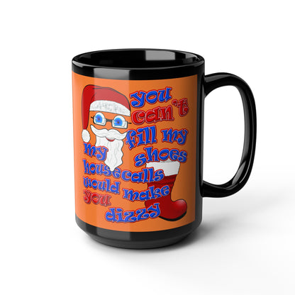 santa's shoes - Black Mug (crusta)