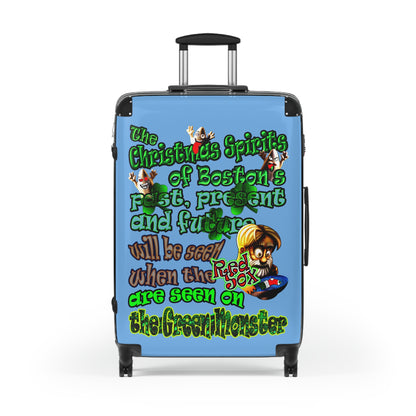 christmas spirits of boston - Suitcase (light blue)