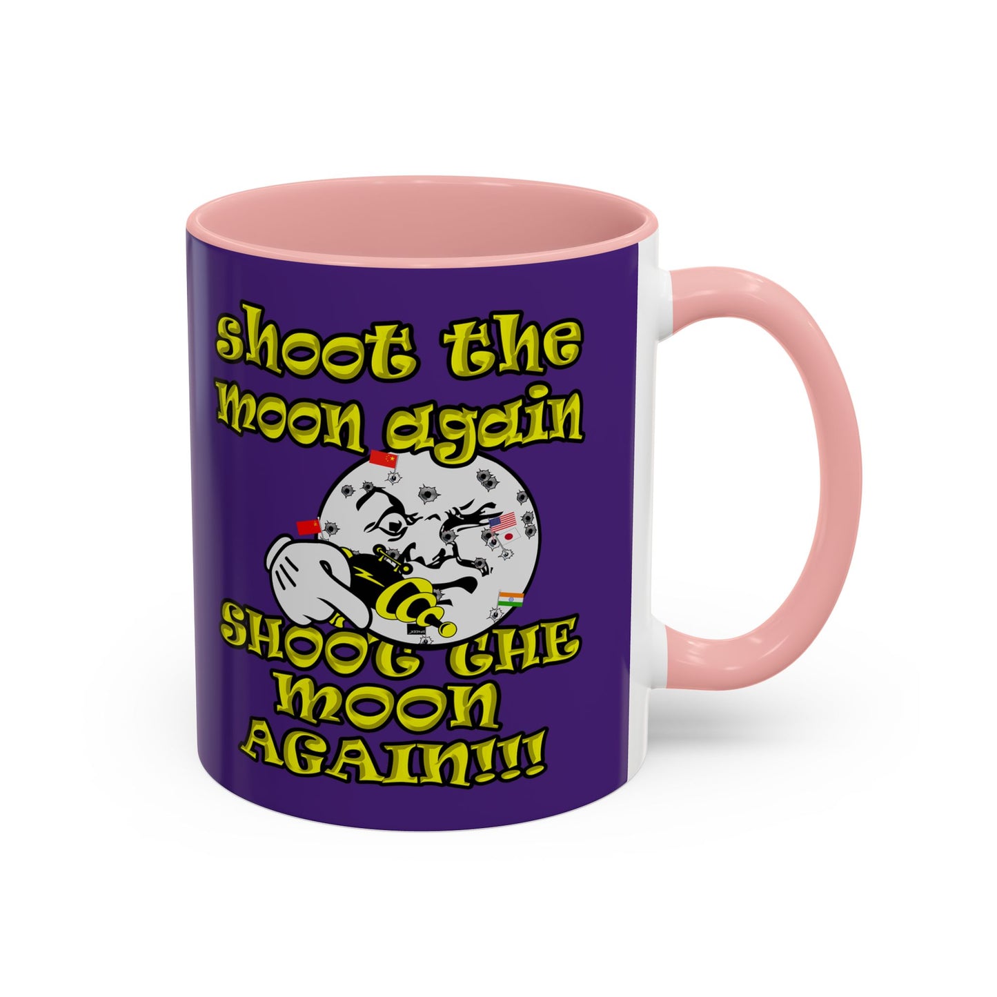 shoot the moon again - Accent Mug (purple)