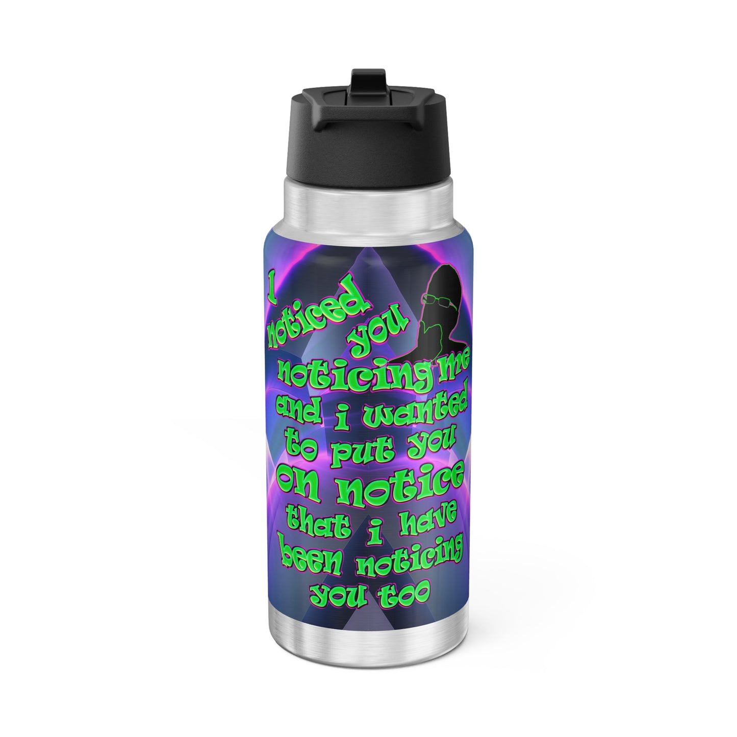 noticed you noticing - Gator Tumbler, 32oz  (grey-pink wave)