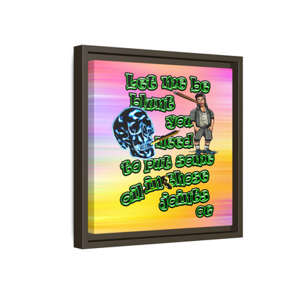 og - framed canvas art (color blur)